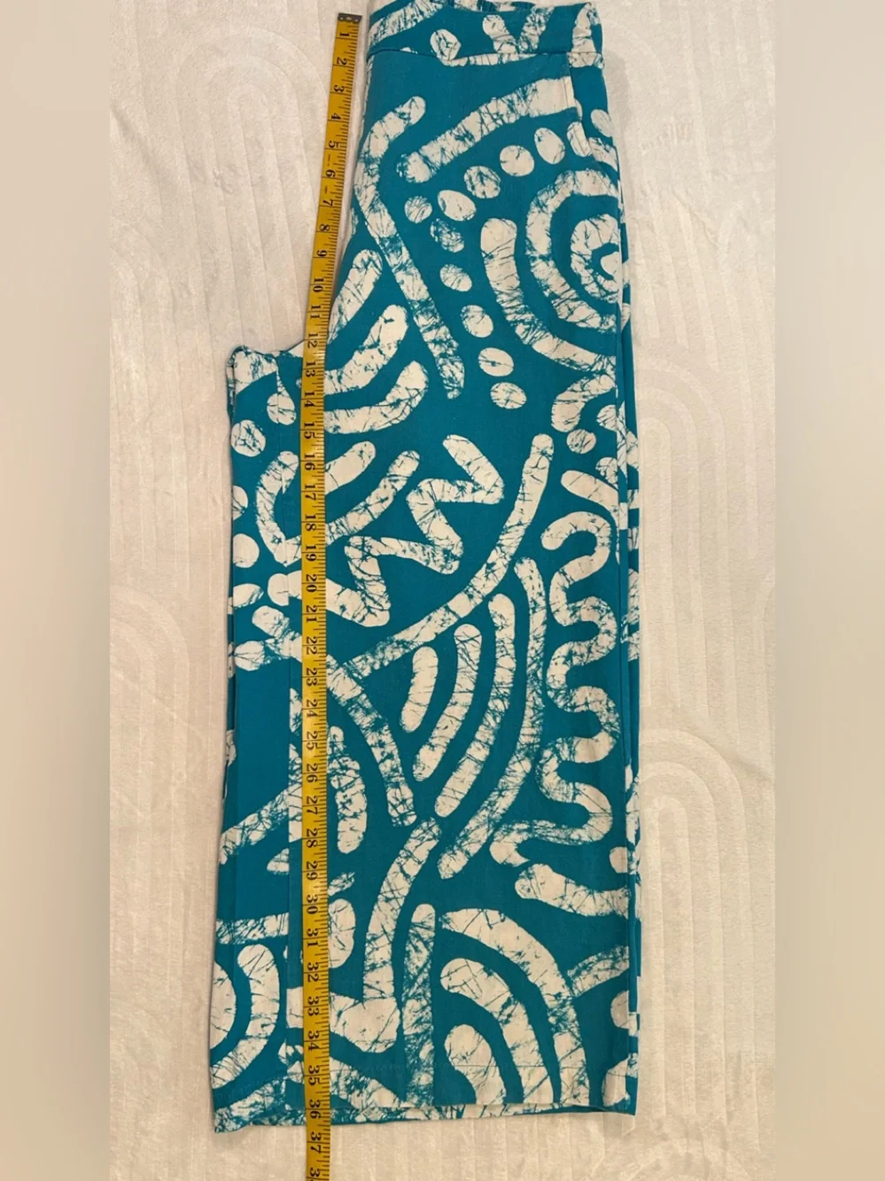 Haute Hippie Teal and Cream Abstract Set